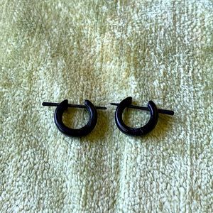 Handmade Coconut Hoop Earrings